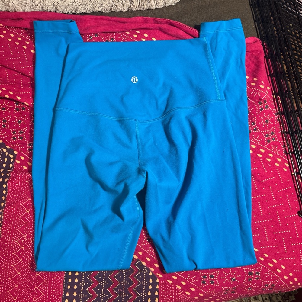 Lululemon Align Leggings 28 inch inseam. Color capture blue, size 6.